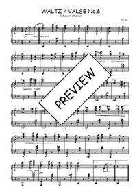 Valse N°8 - Johannes Brahms